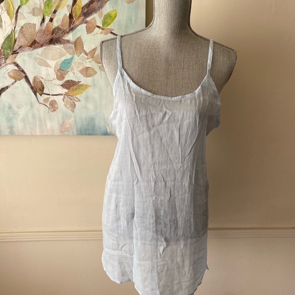 WHITE WAVES 💙BLUE💙 2PC WOMEN TOP with pockets SIZE MEDIUM 🌟EUC🌟 - Picture 10 of 14